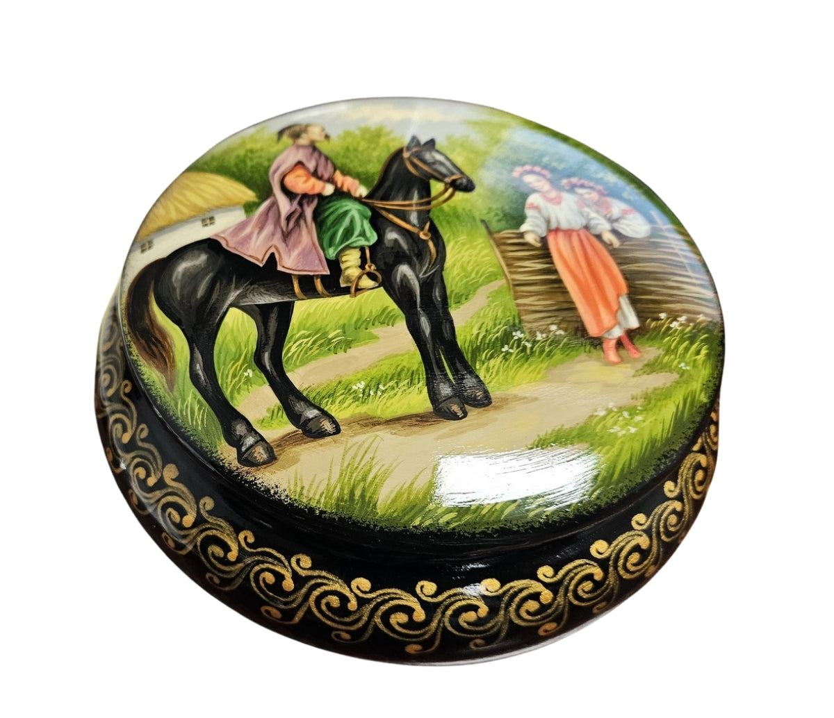 Jewelry Box with black horse